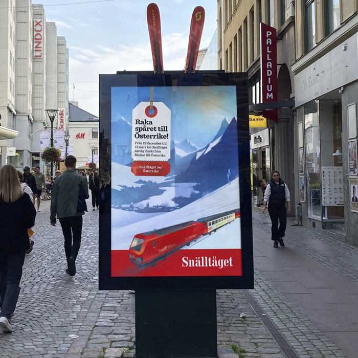 Snälltåget – Raka spåret till Österrike! Utomhus i Malmö